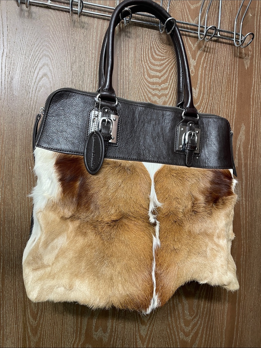 Wilson's African Springbok fur hand bag
